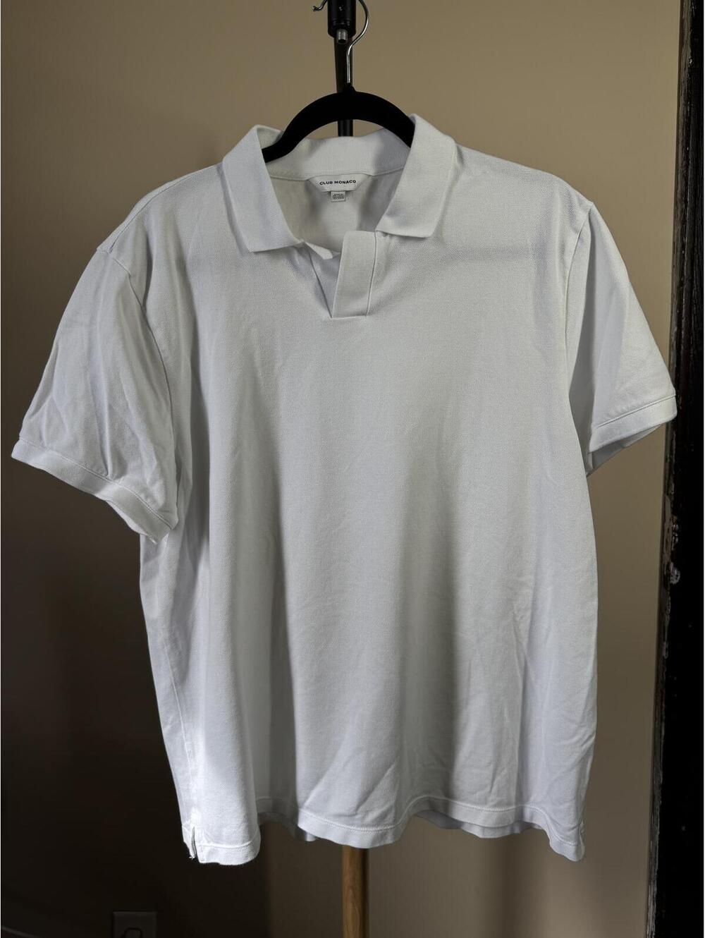 Club Monaco White Polo Shirt XL/TG